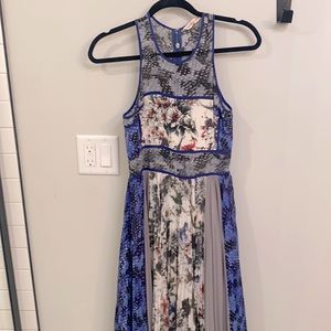 Floral print flowy maxi dress